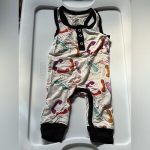 Perigrine Baby Tank Telephone Onesie NWOT